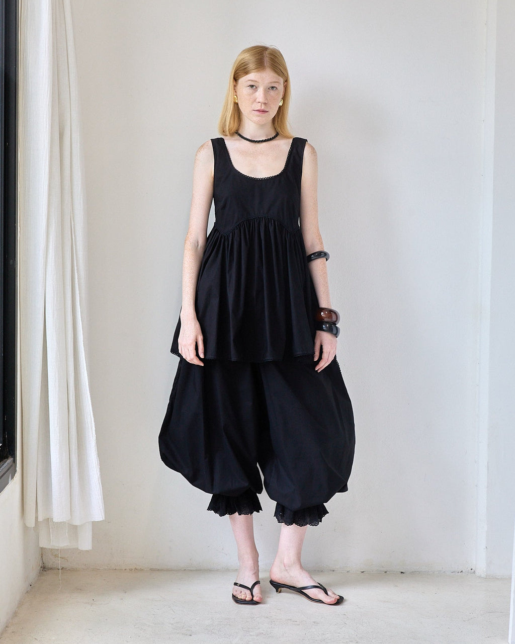 Pillowcase Balloon Pants | Black