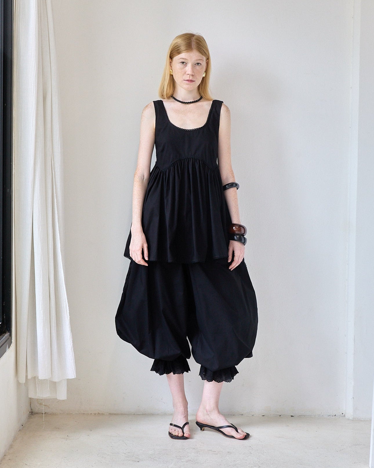 Pillowcase Balloon Pants | Black