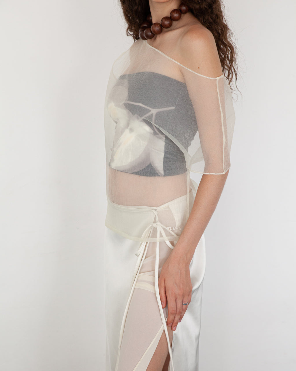Silky Petal Off Shoulder Top