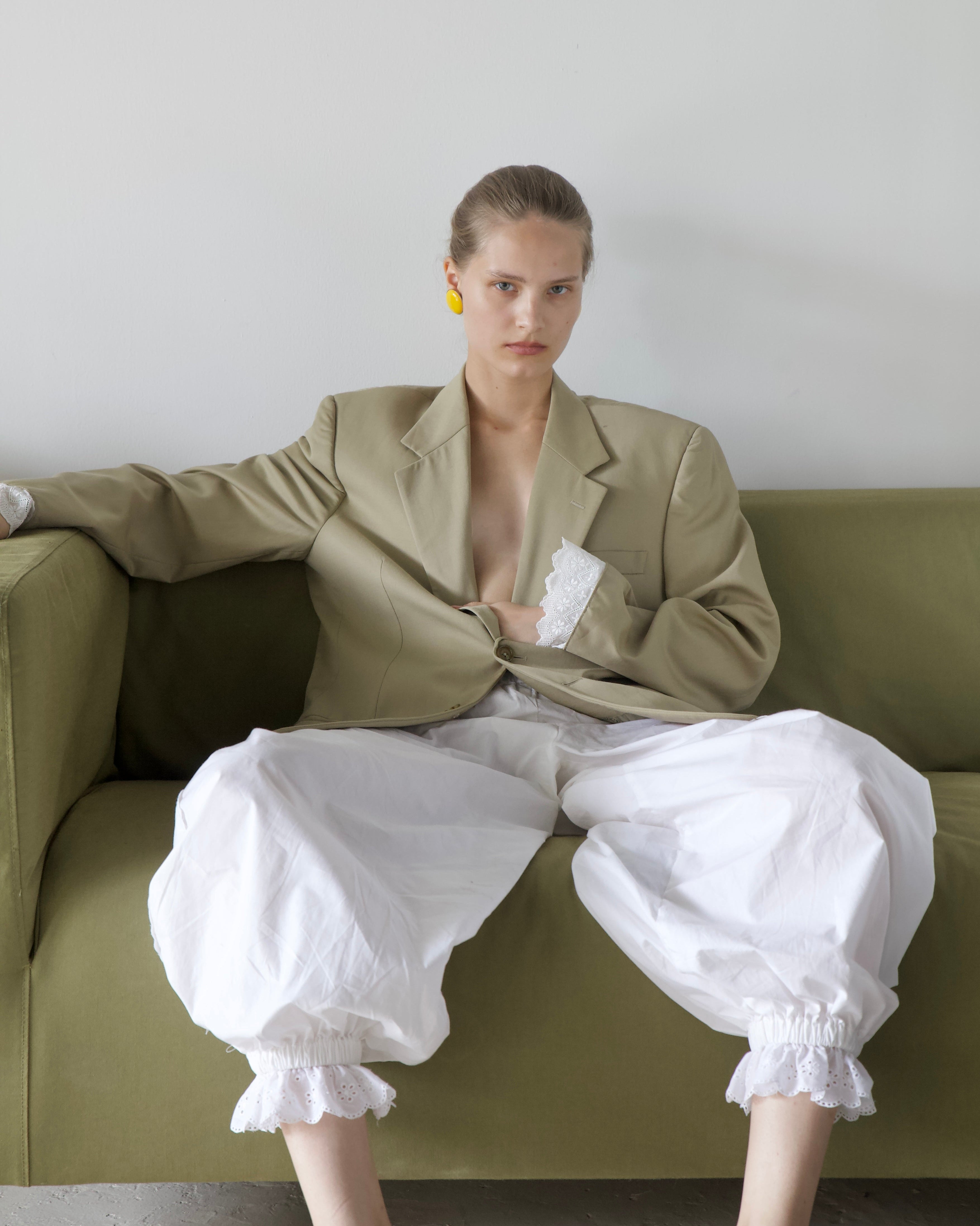 Pillowcase Balloon Pant | White