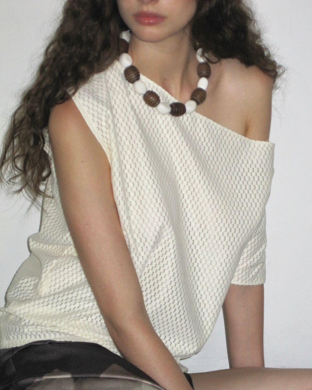 Coral Wooden Necklace