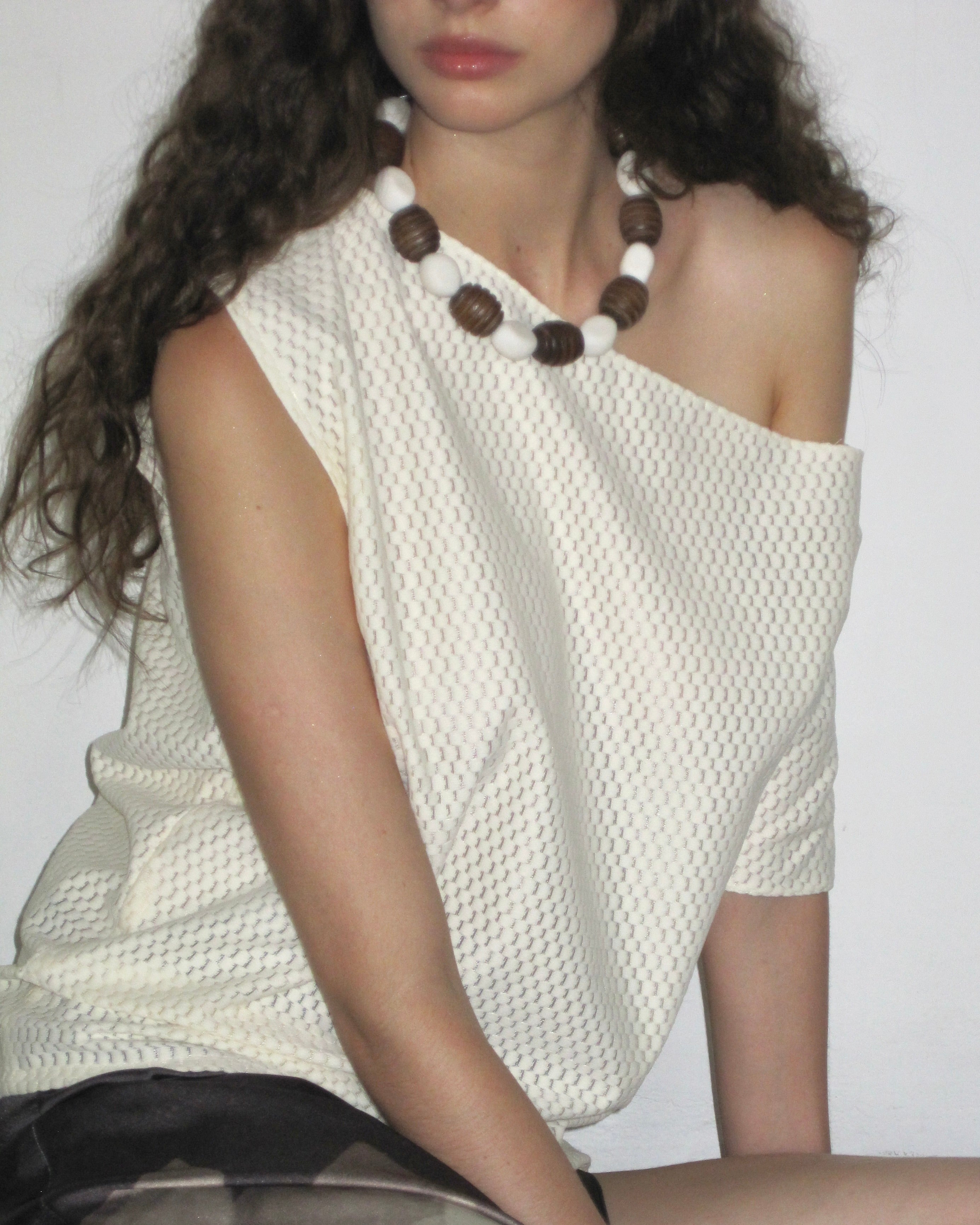 Coral Wooden Necklace