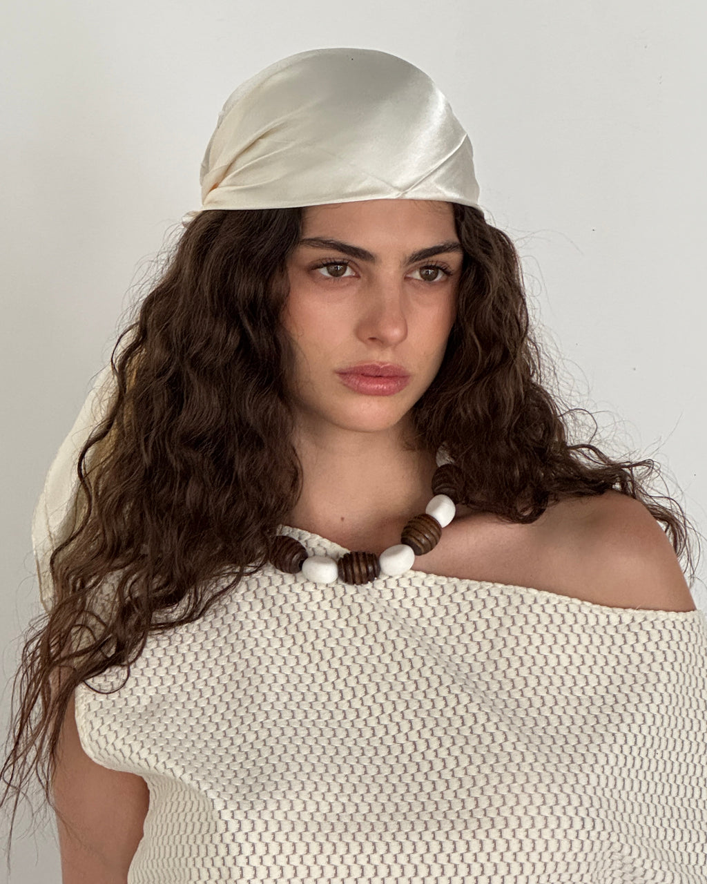 Coral Wooden Necklace