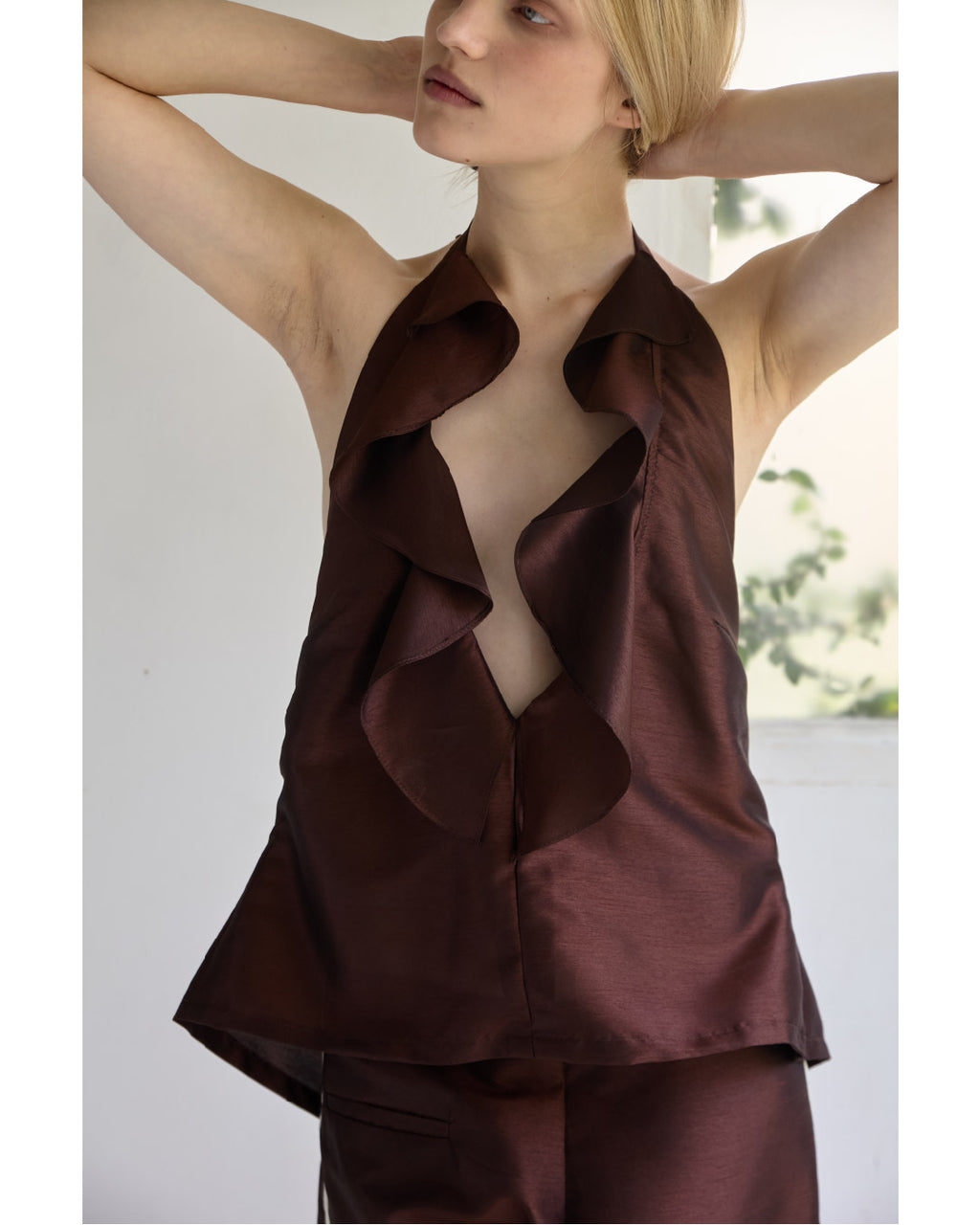 Silky Halter Top