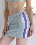 Low-Rise Mini Basket Skirt